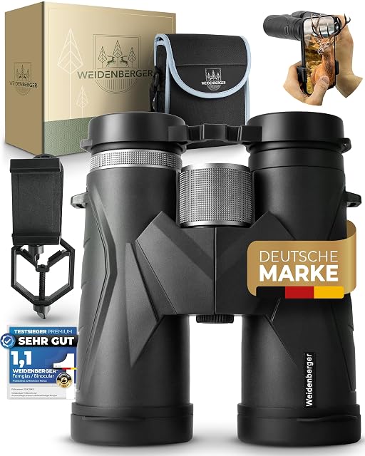 Weidenberger 12x42 magnesium binocular in black