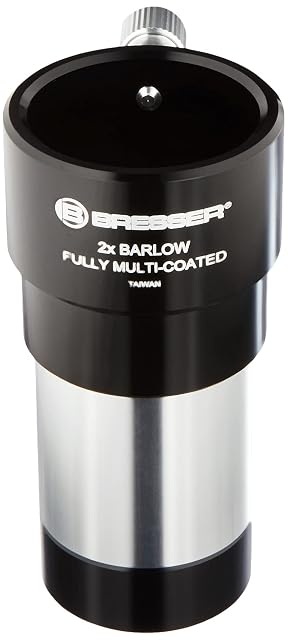 Bresser 2x four-element Barlow lens in black