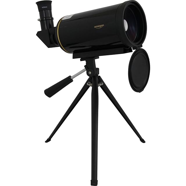 Omegon MightyMak 80 Maksutov in gloss black with gold stripes