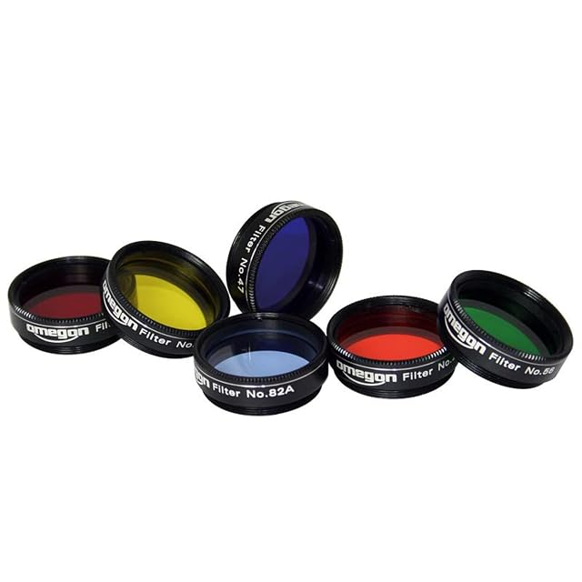 Omegon six-piece 1.25 inch colour filter set in its case
