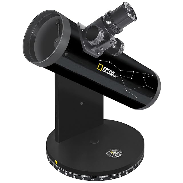 National Geographic 76/350 Compact Dobson on its tabletop base
