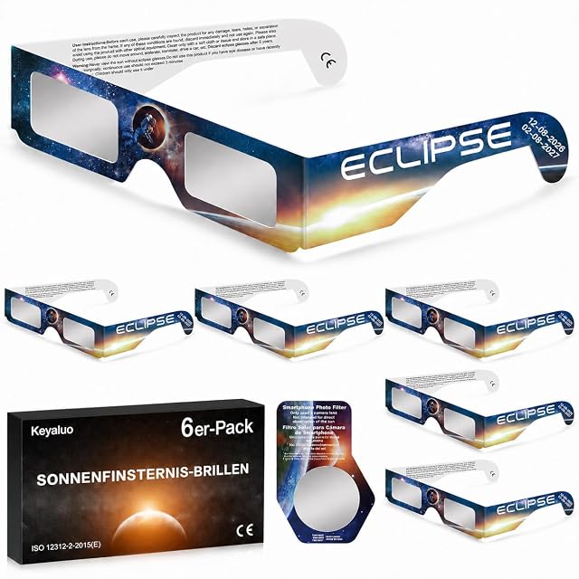 Keyaluo eclipse glasses six-pack
