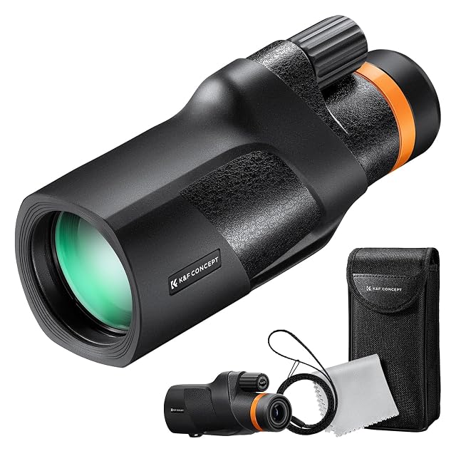 K&F Concept 12x50 monocular with textured rubber grip
