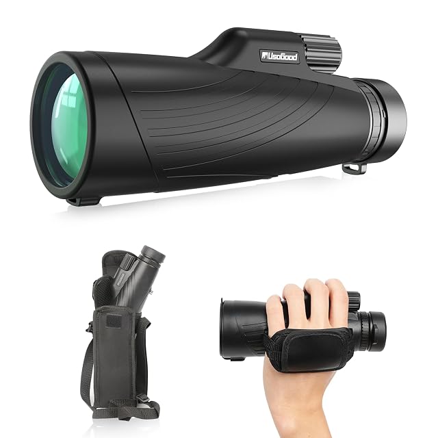 usogood AT34 12x52 monocular with carry case and strap