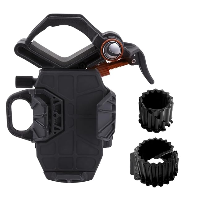 Celestron NexYZ three-axis smartphone adapter on an eyepiece