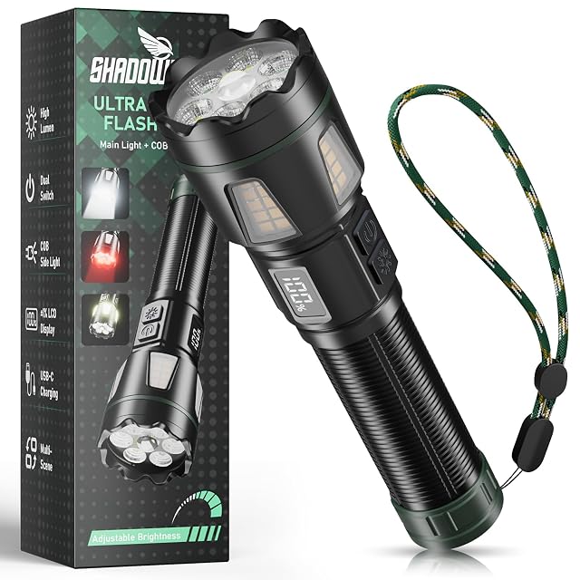Shadowhawk S1616 rechargeable torch with red mode