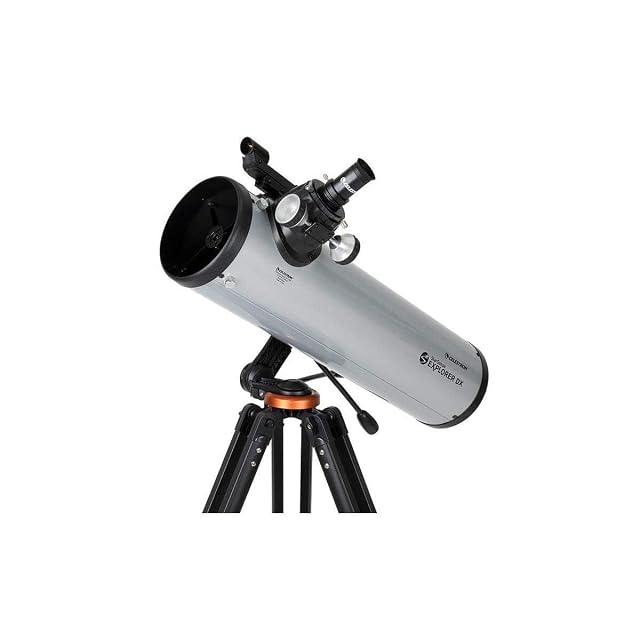 Celestron StarSense Explorer DX 130 with a smartphone in its dock