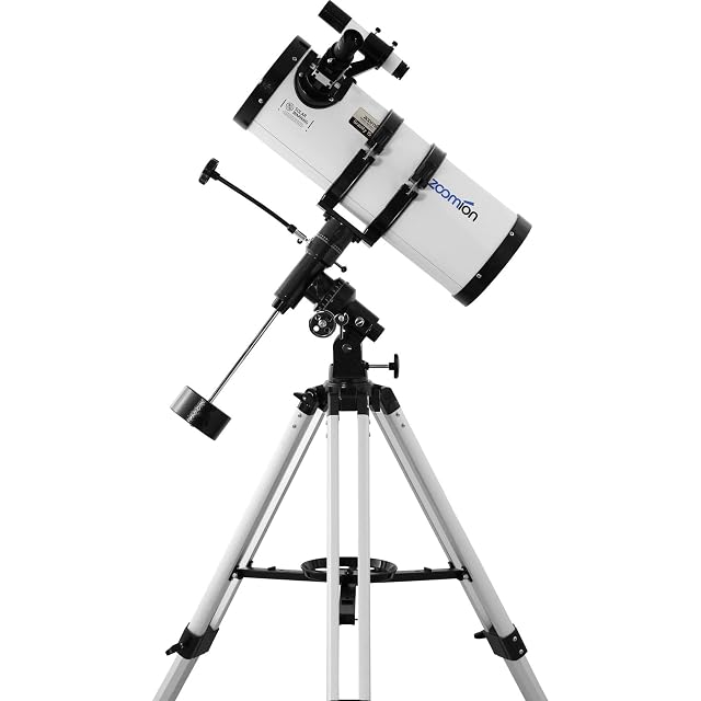 Zoomion Gravity 150/1400 reflector on its equatorial mount and tripod