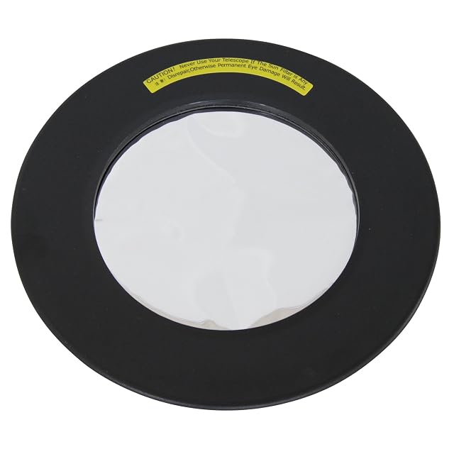 Omegon full-aperture solar filter in its moulded plastic frame