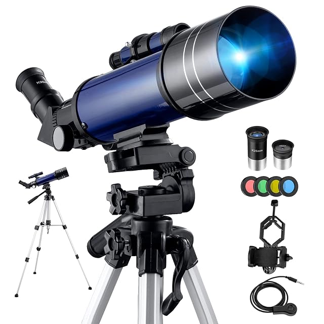 BEBANG 70/400 travel refractor with phone adapter fitted